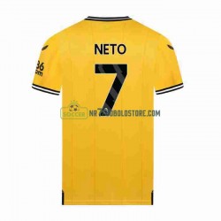 Wolverhampton Wanderers Trøje NETO 7 Mænd Hjemmebane Fodboldsæt 2023-2024 Kortærmet