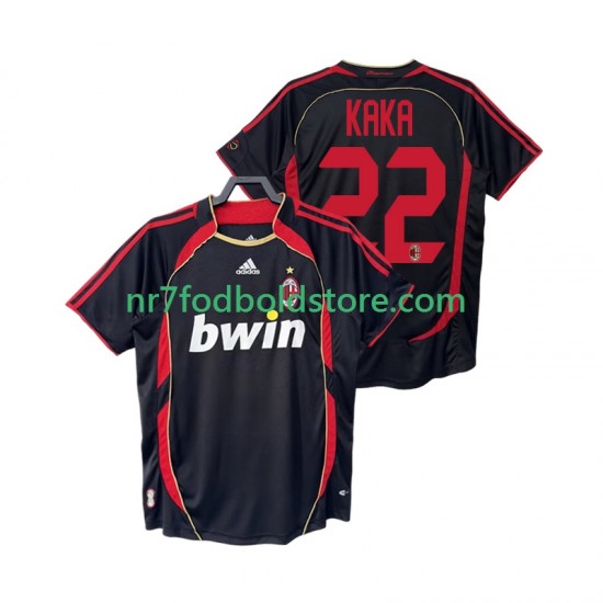 AC Milan Trøje KAKA 22 2007 Retro Mænd 3. Valg Fodboldsæt 2006 Kortærmet
