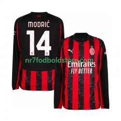 AC Milan Trøje Modrić Luca 14 Mænd Hjemmebane Fodboldsæt 2025-2026 Langærmet