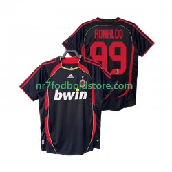 AC Milan Trøje RONALDO 99 2007 Retro Mænd 3. Valg Fodboldsæt 2006 Kortærmet