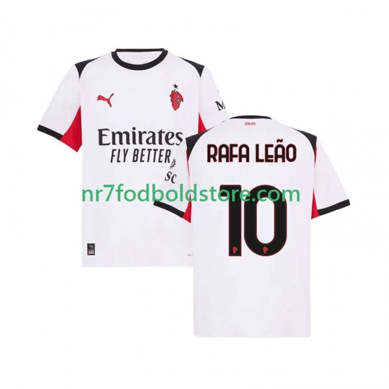 AC Milan Trøje Rafael Leao 10 Mænd Udebane Fodboldsæt 2025-2026 Kortærmet