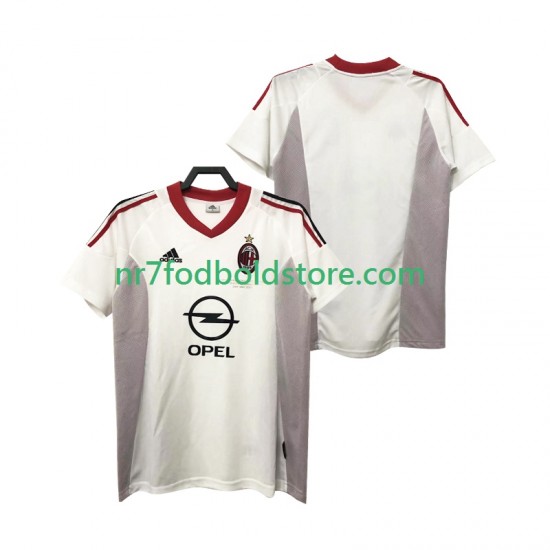 AC Milan Trøje 2005 Retro Mænd Udebane Fodboldsæt 2004 Kortærmet