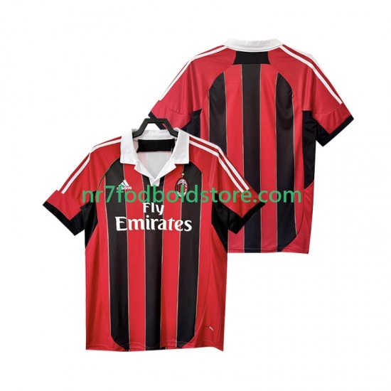 AC Milan Trøje 2012 2013 Retro Mænd Hjemmebane Fodboldsæt Kortærmet