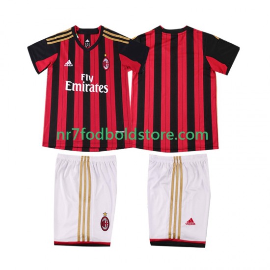 AC Milan Trøje 2013 2014 Retro Børn Hjemmebane Fodboldsæt Kortærmet