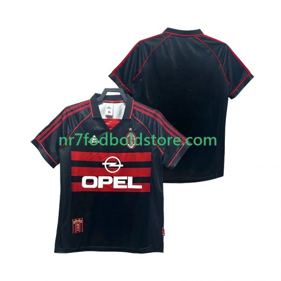 AC Milan Trøje Retro Mænd 3. Valg Fodboldsæt 1998 1999 Kortærmet