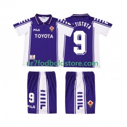 Fiorentina Trøje BASTUTA 9 2000 Retro Børn Hjemmebane Fodboldsæt 1999 Kortærmet