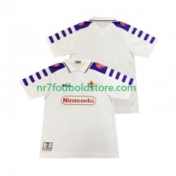 Fiorentina Trøje Retro Mænd Udebane Fodboldsæt 1998 1999 Kortærmet