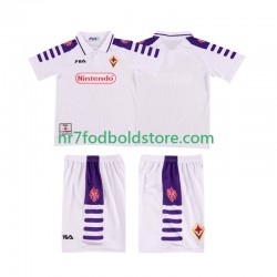 Fiorentina Trøje Retro Børn Udebane Fodboldsæt 1998 1999 Kortærmet