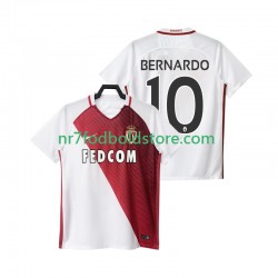 AS Monaco Trøje BERNARDO 10 2016 2017 Mænd Hjemmebane Fodboldsæt Kortærmet