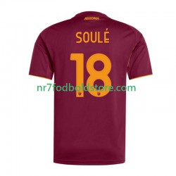 AS Roma Trøje Soule 18 Mænd Hjemmebane Fodboldsæt 2025-2026 Kortærmet