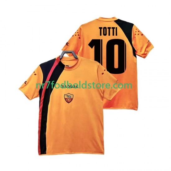 AS Roma Trøje TOTTI 10 2005 Retro Mænd Hjemmebane Fodboldsæt 2006 Kortærmet