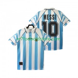 Argentina Trøje Lionel Messi 10 1996 1997 Retro Mænd Hjemmebane Fodboldsæt Kortærmet