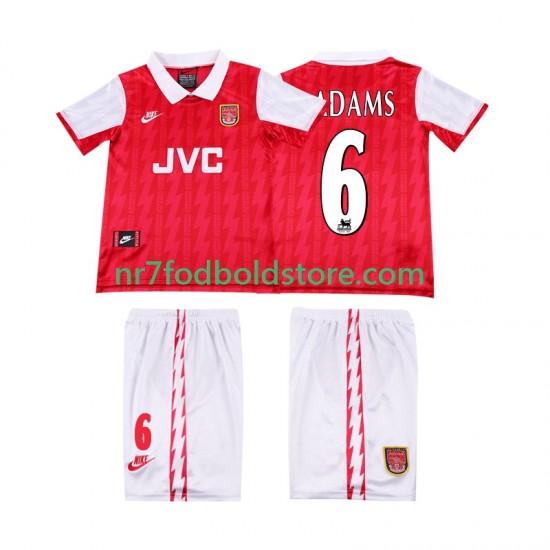 Arsenal Trøje ADAMS 6 1996 Retro Børn Hjemmebane Fodboldsæt 1994 Kortærmet