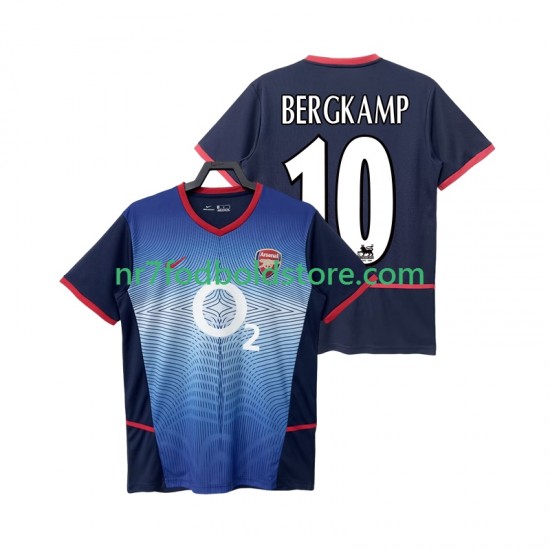 Arsenal Trøje BERGKAMP 10 Retro Mænd Udebane Fodboldsæt 2004 2002 Kortærmet