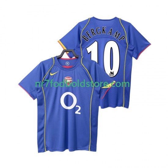 Arsenal Trøje BERGKAMP 10 2005 Retro Mænd Udebane Fodboldsæt 2004 Kortærmet