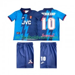 Arsenal Trøje BERGKAMP 10 1995 1996 Retro Børn Udebane Fodboldsæt Kortærmet