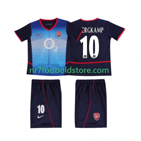 Arsenal Trøje BERGKAMP 10 Retro Børn Udebane Fodboldsæt 2004 2002 Kortærmet