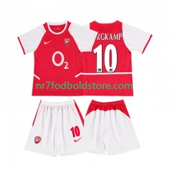 Arsenal Trøje BERGKAMP 10 2003 Retro Børn Hjemmebane Fodboldsæt 2002 Kortærmet