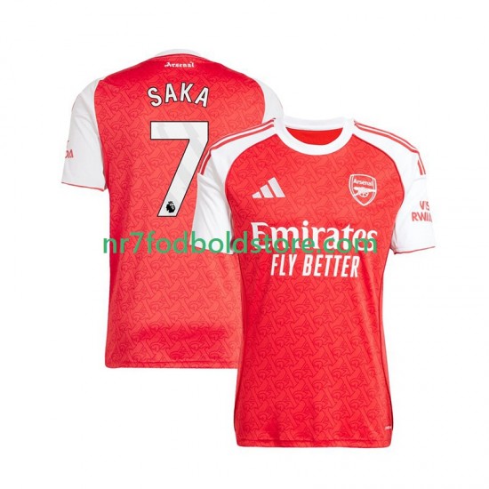 Arsenal Trøje Bukayo Saka 7 Mænd Hjemmebane Fodboldsæt 2025-2026 Kortærmet