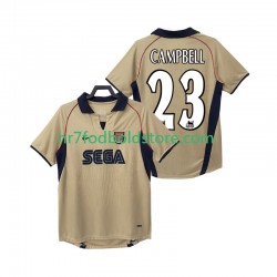 Arsenal Trøje CAMPBELL 23 2001 Retro Mænd Udebane Fodboldsæt 2002 Kortærmet