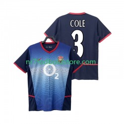 Arsenal Trøje COLE 3 Retro Mænd Udebane Fodboldsæt 2004 2002 Kortærmet