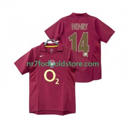 Arsenal Trøje Henry 14 2005 Retro Mænd Hjemmebane Fodboldsæt 2006 Kortærmet