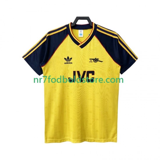 Arsenal Trøje 1988 1990 Retro Mænd Udebane Fodboldsæt Kortærmet