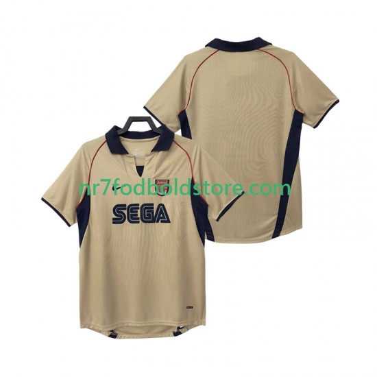 Arsenal Trøje 2001 Retro Mænd Udebane Fodboldsæt 2002 Kortærmet