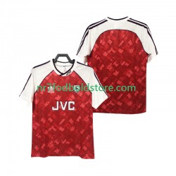 Arsenal Trøje 1990 1992 Retro Mænd Hjemmebane Fodboldsæt Kortærmet