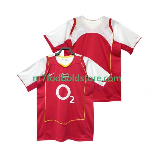 Arsenal Trøje 2005 Retro Mænd Hjemmebane Fodboldsæt 2004 Kortærmet