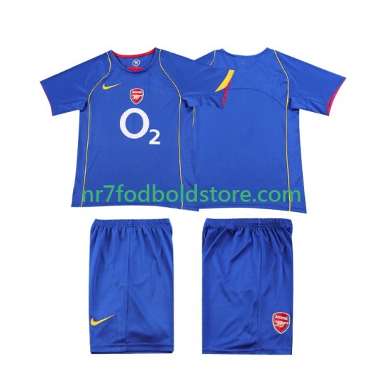 Arsenal Trøje 2005 Retro Børn Udebane Fodboldsæt 2004 Kortærmet