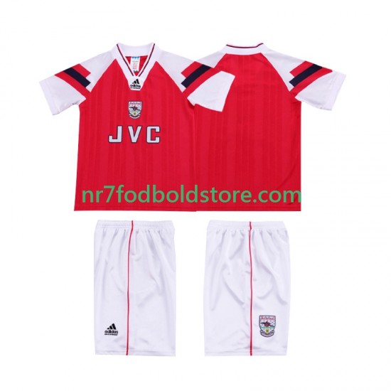 Arsenal Trøje 1992 Retro Børn Hjemmebane Fodboldsæt 1994 Kortærmet