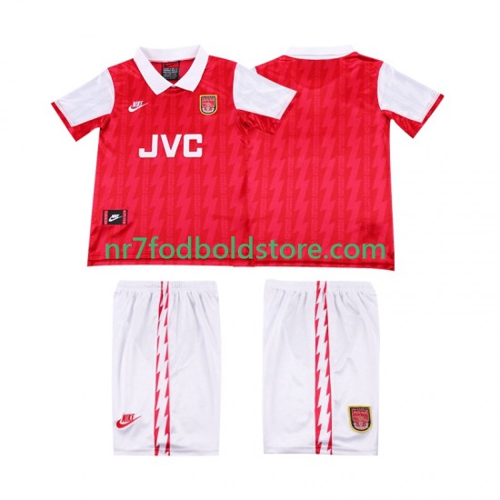 Arsenal Trøje 1996 Retro Børn Hjemmebane Fodboldsæt 1994 Kortærmet