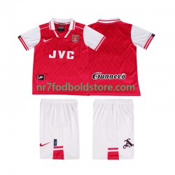Arsenal Trøje 1996 1997 Retro Børn Hjemmebane Fodboldsæt Kortærmet
