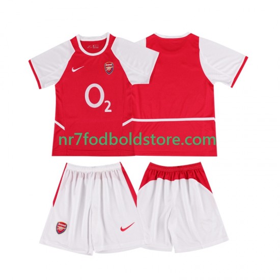 Arsenal Trøje 2003 Retro Børn Hjemmebane Fodboldsæt 2002 Kortærmet