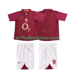 Arsenal Trøje 2005 Retro Børn Hjemmebane Fodboldsæt 2006 Kortærmet