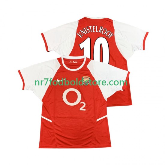 Arsenal Trøje Ruud van Nistelrooy 10 2003 Retro Mænd Hjemmebane Fodboldsæt 2002 Kortærmet