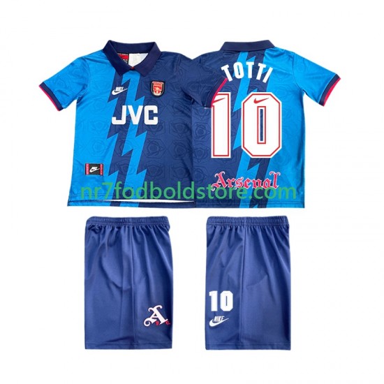 Arsenal Trøje TOTTI 10 1995 1996 Retro Børn Udebane Fodboldsæt Kortærmet