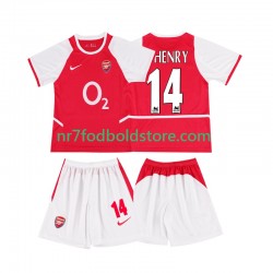 Arsenal Trøje Thierry Henry 14 2003 Retro Børn Hjemmebane Fodboldsæt 2002 Kortærmet