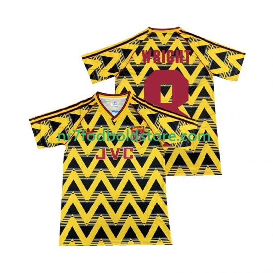 Arsenal Trøje WRIGHT 8 199 1993 Retro Mænd Udebane Fodboldsæt Kortærmet