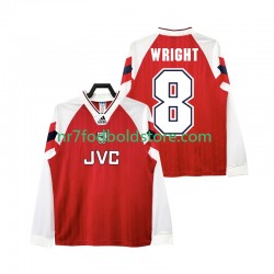 Arsenal Trøje WRIGHT 8 192 Retro Mænd Hjemmebane Fodboldsæt 1994 Langærmet