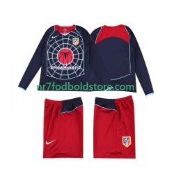 Atlético Madrid Trøje 2005 Retro Børn Udebane Fodboldsæt 2004 Langærmet