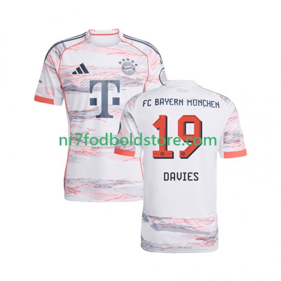 FC Bayern München Trøje Alphonso Davies 19 Mænd Udebane Fodboldsæt 2025-2026 Kortærmet