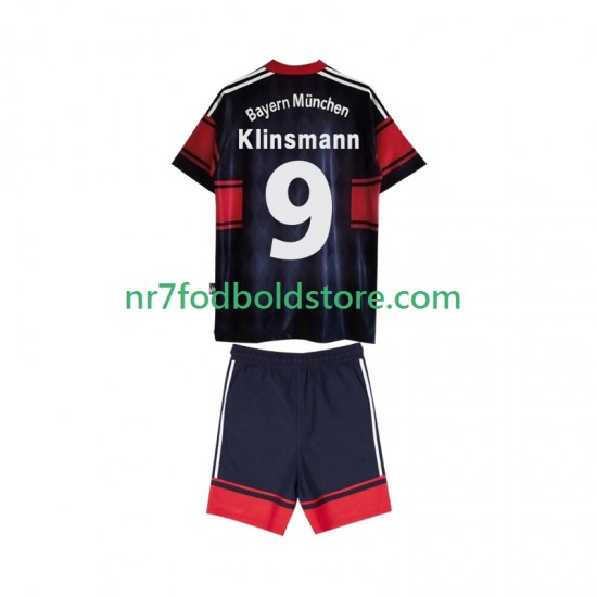 FC Bayern München Trøje Klinsmann 9 1997 Retro Børn Hjemmebane Fodboldsæt 1999 Kortærmet