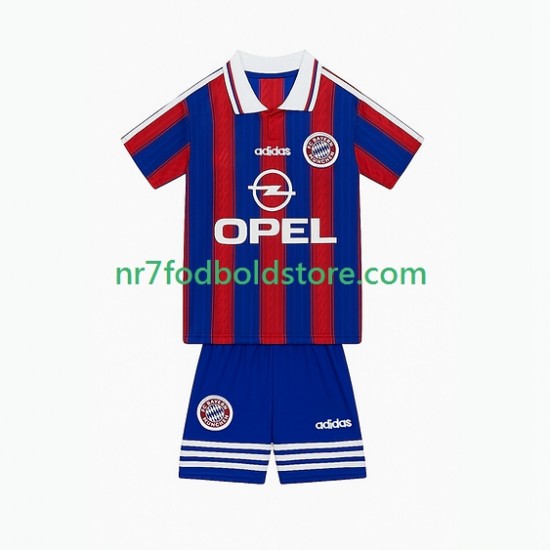 FC Bayern München Trøje 1995 1997 Retro Børn Hjemmebane Fodboldsæt Kortærmet