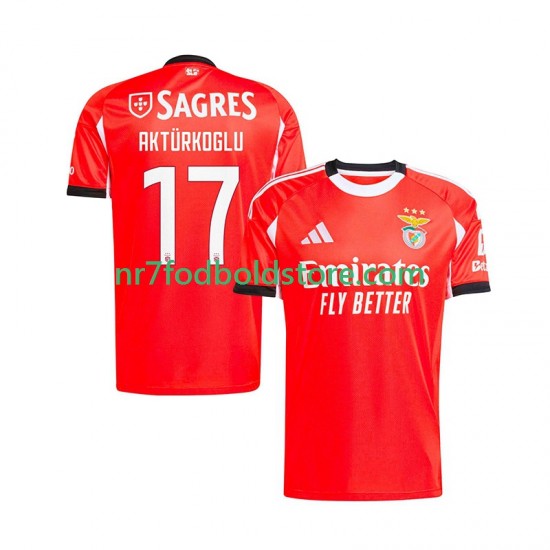 Benfica Trøje Kerem Akturkoglu 17 Mænd Hjemmebane Fodboldsæt 2025-2026 Kortærmet
