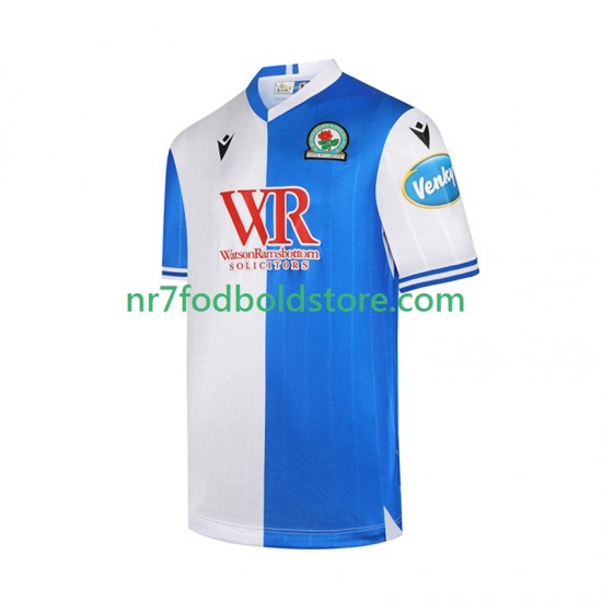 Trøje Blackburn Rovers Mænd Hjemmebane Fodboldsæt 2025-2026 Kortærmet
