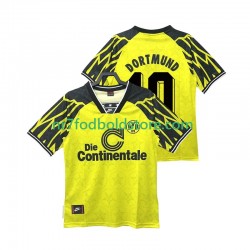 Borussia Dortmund Trøje Moller 10 1995 Retro Mænd Hjemmebane Fodboldsæt 1994 Kortærmet