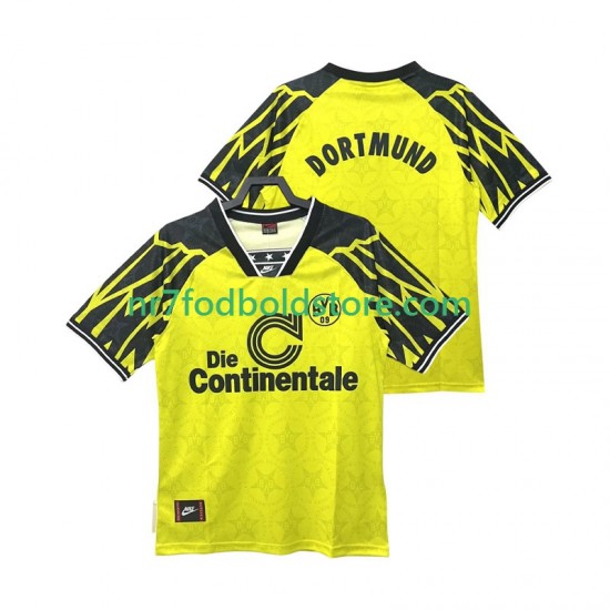 Borussia Dortmund Trøje 1995 Retro Mænd Hjemmebane Fodboldsæt 1994 Kortærmet