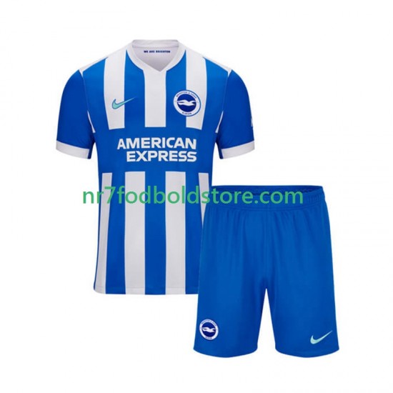 Trøje Brighton Hove Albion Børn Hjemmebane Fodboldsæt 2025-2026 Kortærmet